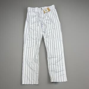 EvoShield Mens Salute Pinstripe Baseball Pants Open Bottom Black/White L (34/33)